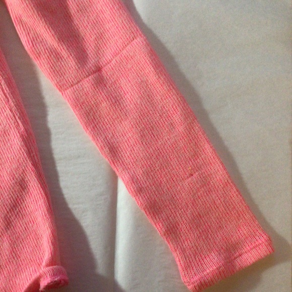 PINK VICTORIAS SECRET NEON PINK LOW BACK SWEATER SMALL - Picture 14 of 15